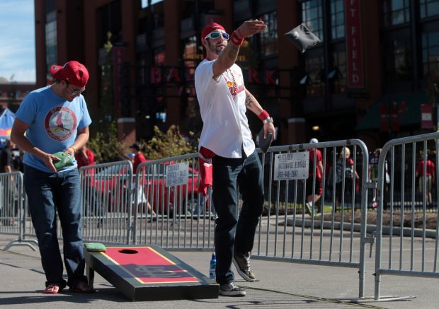 Cardinals v Dodgers NLDS Game 4- cornhole